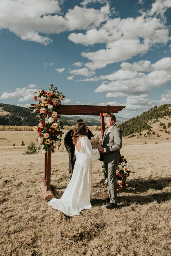 Bride and Groom at Ceremony