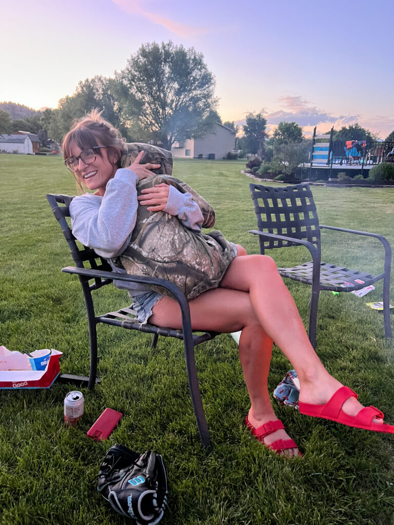 Mother and son making memories together